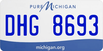 MI license plate DHG8693