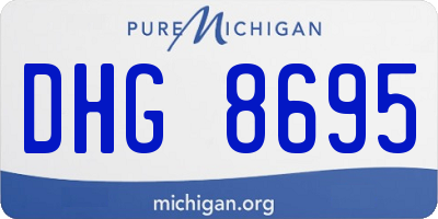 MI license plate DHG8695