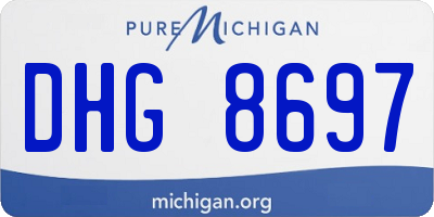 MI license plate DHG8697