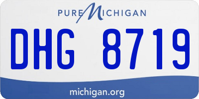 MI license plate DHG8719