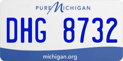 MI license plate DHG8732
