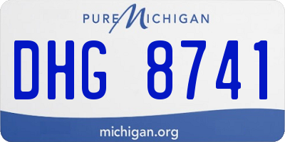 MI license plate DHG8741