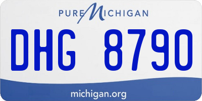MI license plate DHG8790