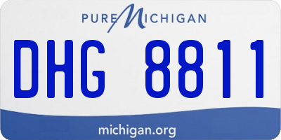 MI license plate DHG8811