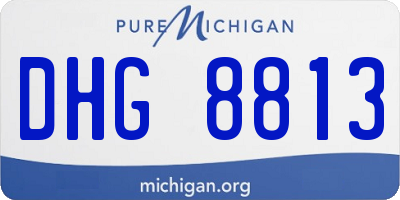 MI license plate DHG8813