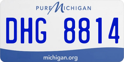 MI license plate DHG8814