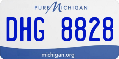 MI license plate DHG8828