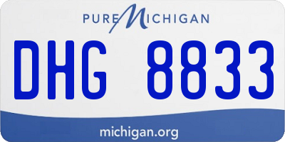 MI license plate DHG8833