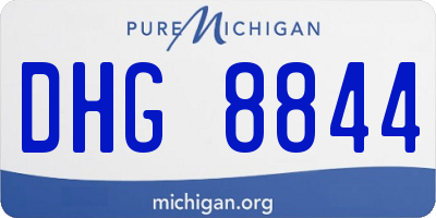 MI license plate DHG8844