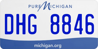 MI license plate DHG8846