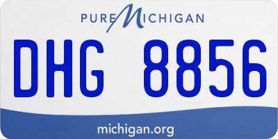 MI license plate DHG8856