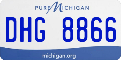 MI license plate DHG8866