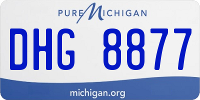 MI license plate DHG8877