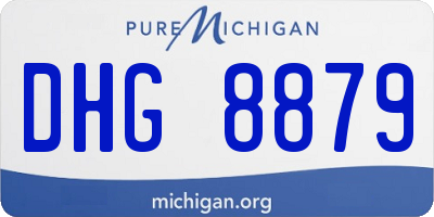 MI license plate DHG8879