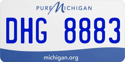 MI license plate DHG8883