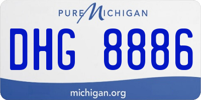 MI license plate DHG8886