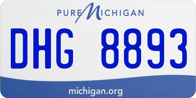 MI license plate DHG8893