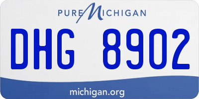 MI license plate DHG8902