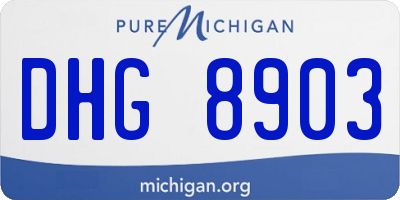 MI license plate DHG8903