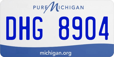 MI license plate DHG8904