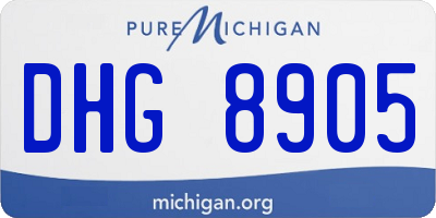 MI license plate DHG8905