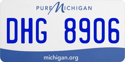 MI license plate DHG8906