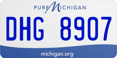 MI license plate DHG8907