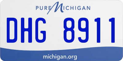 MI license plate DHG8911