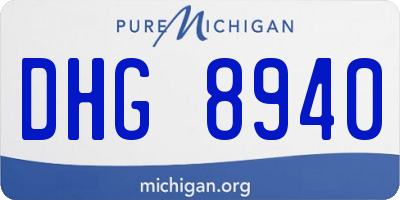 MI license plate DHG8940