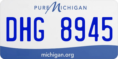 MI license plate DHG8945
