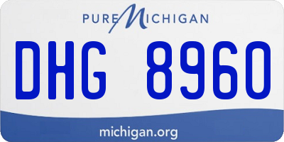 MI license plate DHG8960