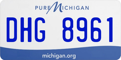MI license plate DHG8961
