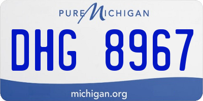 MI license plate DHG8967