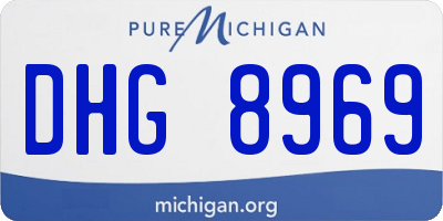 MI license plate DHG8969