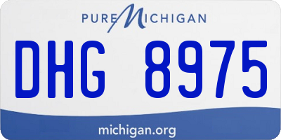 MI license plate DHG8975