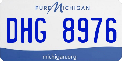 MI license plate DHG8976