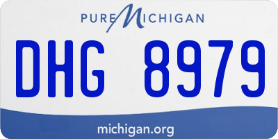 MI license plate DHG8979