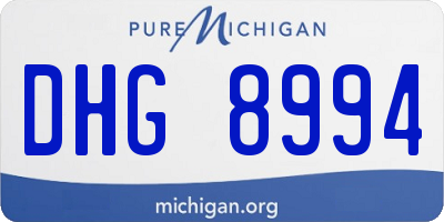 MI license plate DHG8994