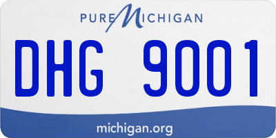MI license plate DHG9001