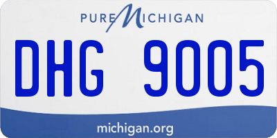 MI license plate DHG9005