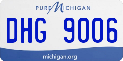 MI license plate DHG9006
