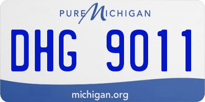 MI license plate DHG9011