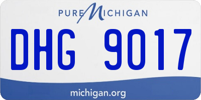 MI license plate DHG9017