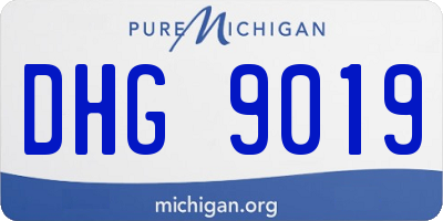 MI license plate DHG9019