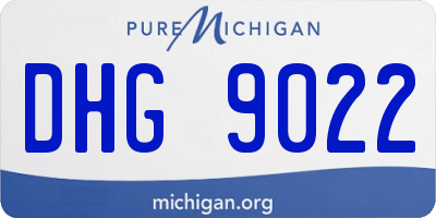 MI license plate DHG9022