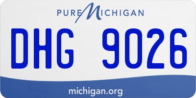 MI license plate DHG9026