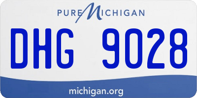 MI license plate DHG9028