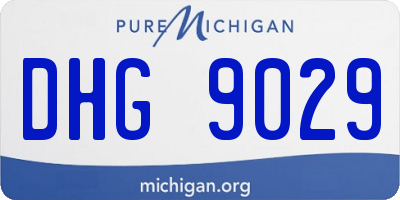 MI license plate DHG9029