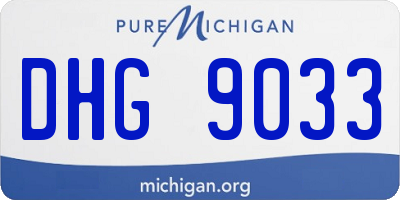 MI license plate DHG9033