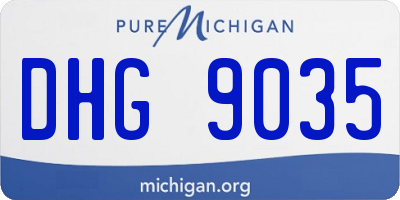 MI license plate DHG9035